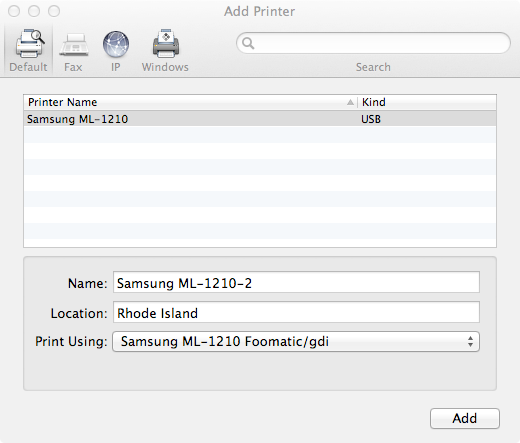 samsung ml 1740 driver for mac os x