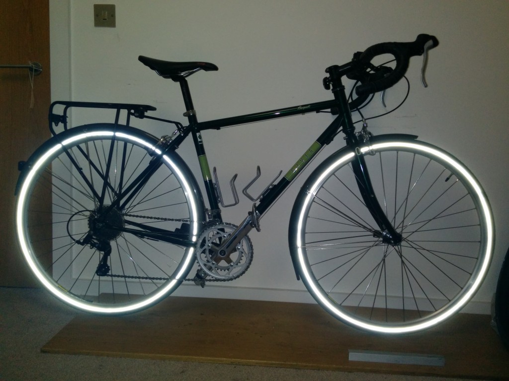 Commuter bike in Tron mode!